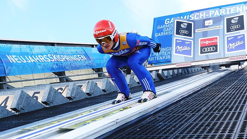 Bei der Vierschanzentournee stark in Form: Richard Freitag, hier in Garmisch-Partenkirchen.