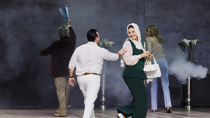 Lise Davidsen mit Freddie De Tommaso im Duett des ersten Akts von Puccinis "Tosca".