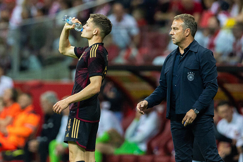 Feierte unter Trainer Hansi Flick seine DFB-Premiere: Florian Wirtz. Feierte unter Trainer Hansi Flick seine DFB-Premiere: Florian Wirtz.