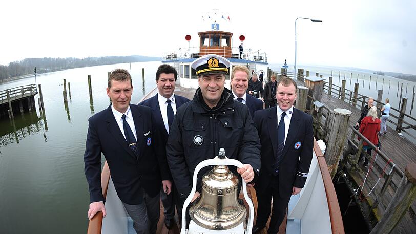 Kapitän Markus Söder eröffnete die Schifffahrtssaison