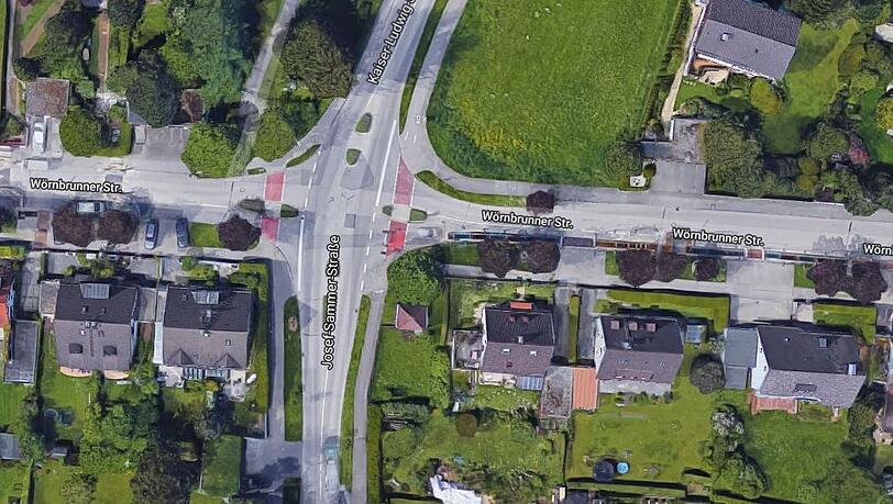An dieser Kreuzung in Grünwald ereignete sich der Unfall. An dieser Kreuzung in Grünwald ereignete sich der Unfall.
