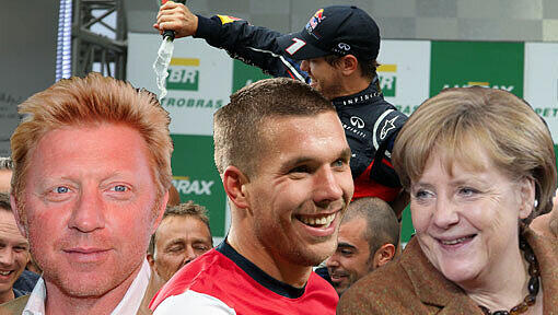Becker, Podolski, Merkel: Alle gratulieren Vettel. Die Reaktionen Becker, Podolski, Merkel: Alle gratulieren Vettel. Die Reaktionen