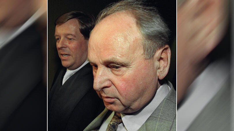 Erich Kiesl 1998 beim Prozess vor Gericht.
