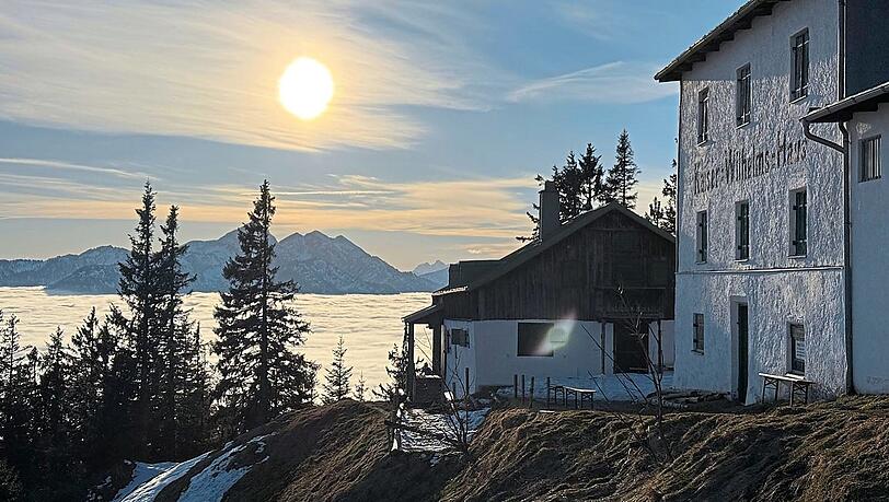 Die Zwieselalm und das dazugehörige Kaiser-Wilhelm-Haus.