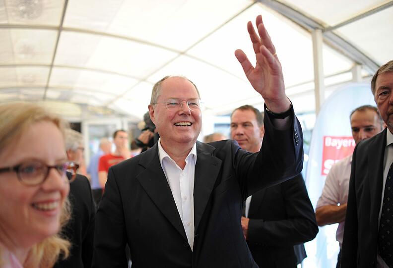 SPD-Kanzlerkandidat Peer Steinbrück in München. Die Bilder.