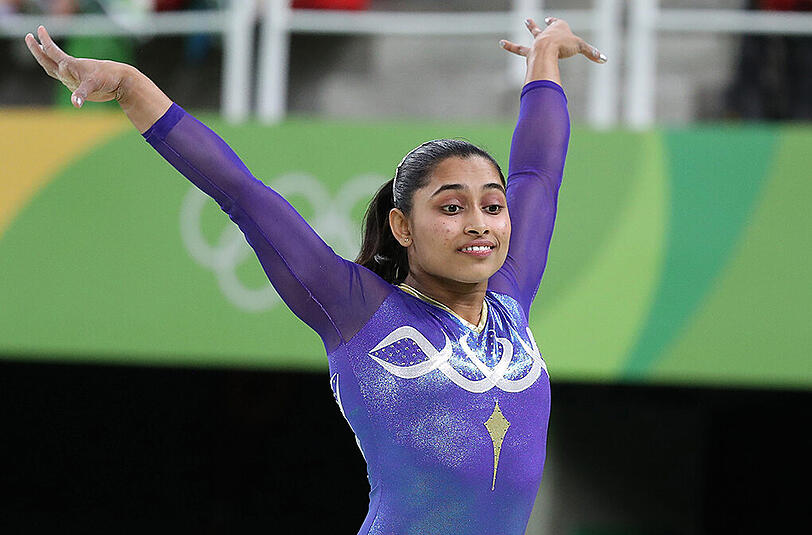 Gymnastin Dipa Karmakar war die erste indische Olympia-Teilnehmerin in ihrem Sport überhaupt.