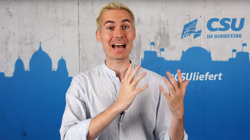 Armin Petschner im neuen "CSYOU"-Format der CSU-Landesgruppe.