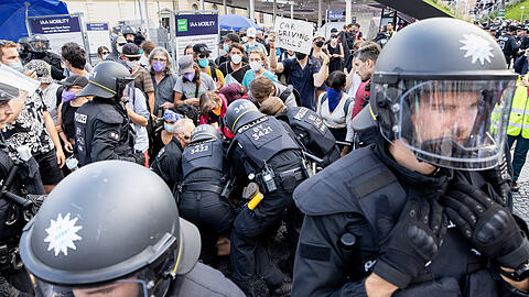 Während der IAA in München gab es zahlreiche Proteste und teilweise Auseinandersetzungen mit der Polizei. (Archivbild)