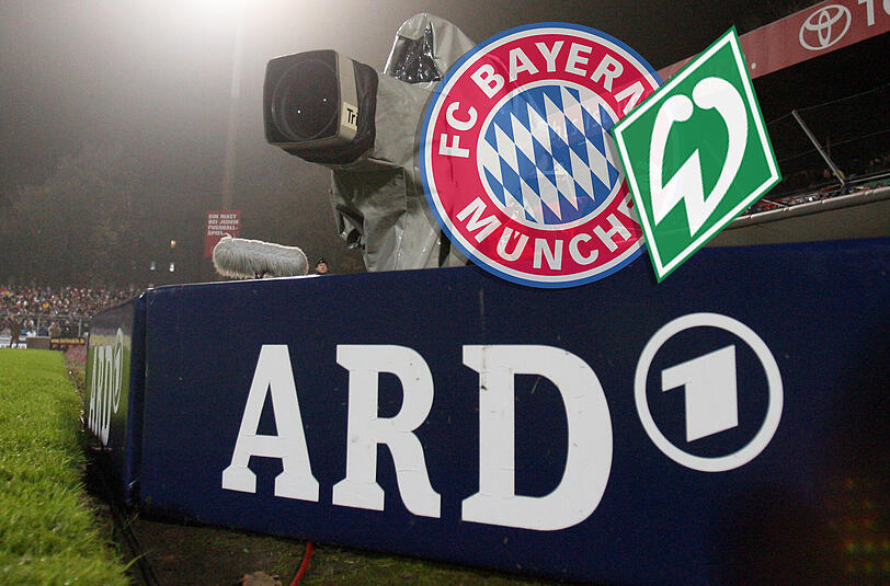 Die ARD überträgt das Pokalhalbfinale zwischen Bayern München und Werder Bremen.