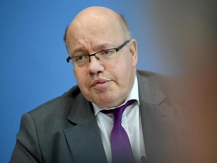 Bundeswirtschaftsminister Peter Altmaier (CDU) bei einer Pressekonferenz.