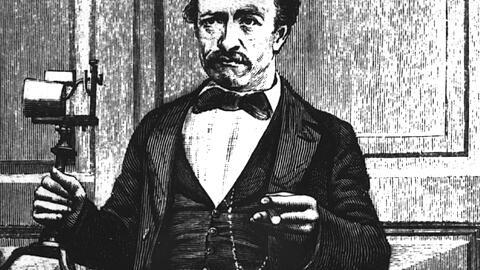 Alexander Graham Bell hat zwar das Patent, den ersten "Ferntonapparat" baute jedoch Johann Philipp Reis.