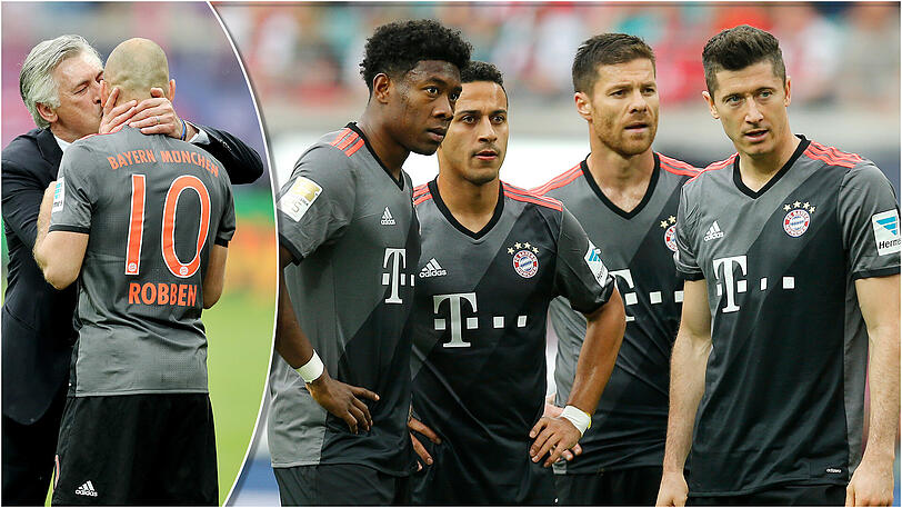 Unwiderstehlicher Solokünstler: Die Bayern-Stars um Arjen Robben, David Alaba, Xabi Alonso, Thiago und Robert Lewandowski.