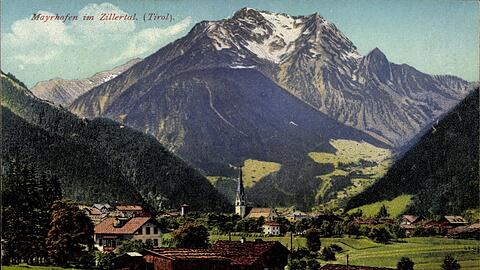 Idylle? Eine Postkarte von Mayrhofen im Zillertal aus den 1930er-Jahren.