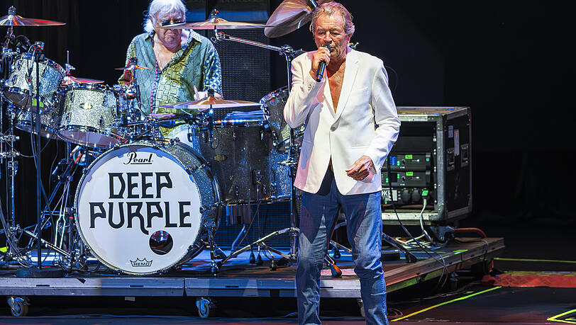 Sänger Ian Gillan und Ian Paice von der britischen Rockband Deep Purple Sänger Ian Gillan und Ian Paice von der britischen Rockband Deep Purple