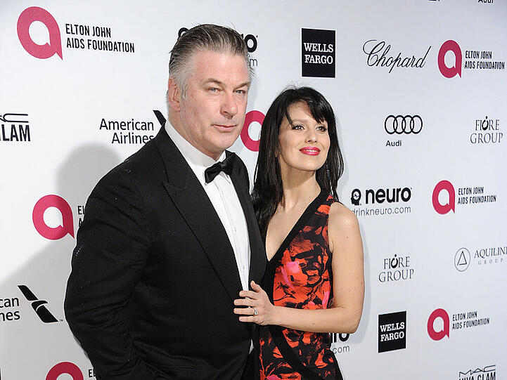 Hilaria und Alec Baldwin hier bei den Oscars 2015