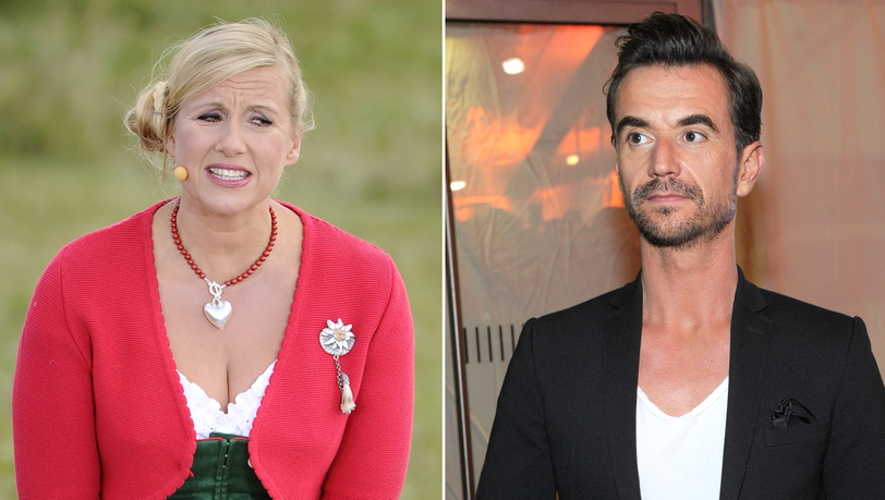 Andrea Kiewel bergrüßte am Sonntag im ZDF-"Fernsehgarten" den Schlagersänger Florian Silbereisen. Andrea Kiewel bergrüßte am Sonntag im ZDF-"Fernsehgarten" den Schlagersänger Florian Silbereisen.