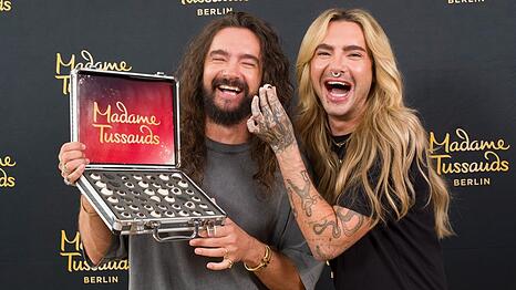 Die Vermessungen haben bereits stattgefunden: Tom Kaulitz (li.) und Bruder Bill bekommen jeweils eine Wachsfigur im Madame Tussauds Berlin.