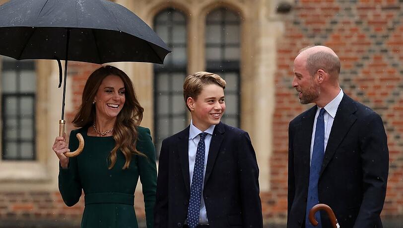 Prinzessin Kate und Prinz William begleiteten ihren &Auml;ltesten am 8. September zu seinem ersten Schultag in Eton.