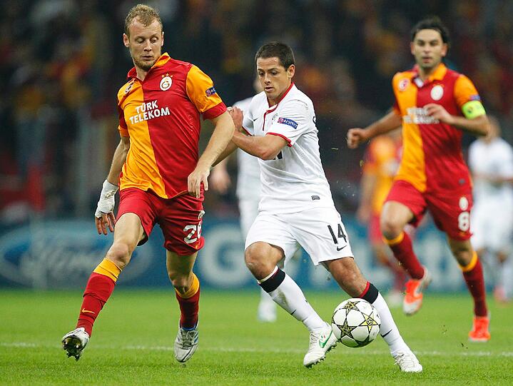 Galatasaray Istanbul qualifizierte sich für das Achtelfinale durch einen zweiten Platz in Gruppe H.