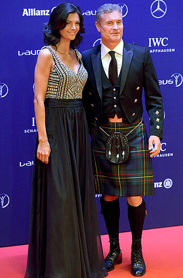 Ex-Rennfahrer David Coulthard und seine Freundin Karen Minier