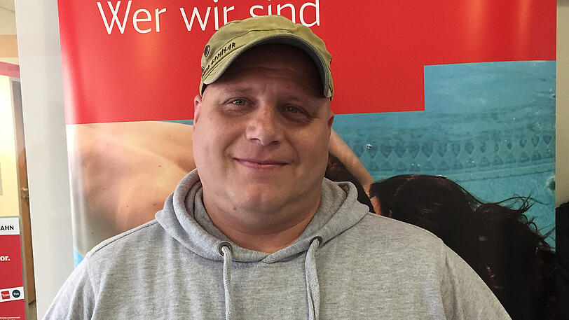 Steve Wahner (38): "Ich war schon im Sicherheitsdienst und kenne das Umfeld. Als Lokführer zu arbeiten, das hat mich schon immer interessiert."