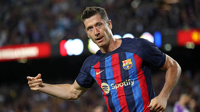 Robert Lewandowski erzielt für den FC Barcelona den nächsten Doppelpack.