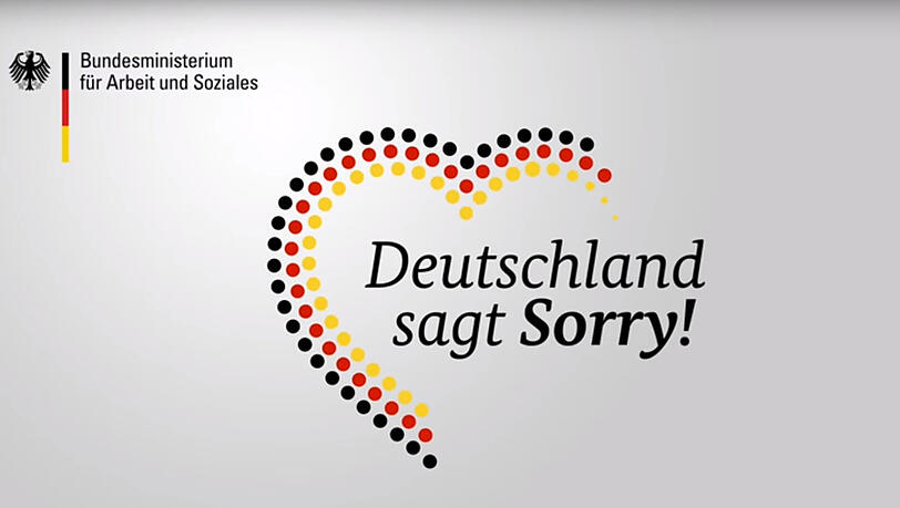 Die vermeintliche Kampagne der Bundesregierung mit dem Slogan "Deutschland sagt Sorry" wurde von "Peng!" ins Leben gerufen Die vermeintliche Kampagne der Bundesregierung mit dem Slogan "Deutschland sagt Sorry" wurde von "Peng!" ins Leben gerufen