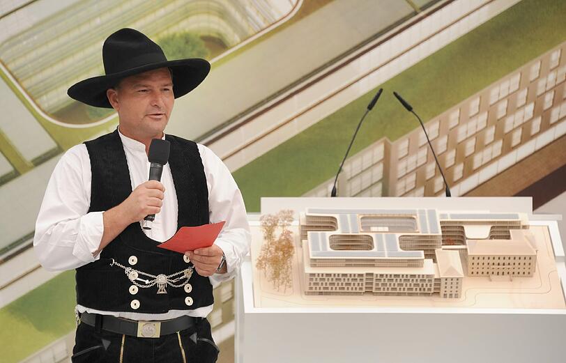Grundsteinlegung für die neue Siemens-Zentrale am Wittelsbacher Platz.