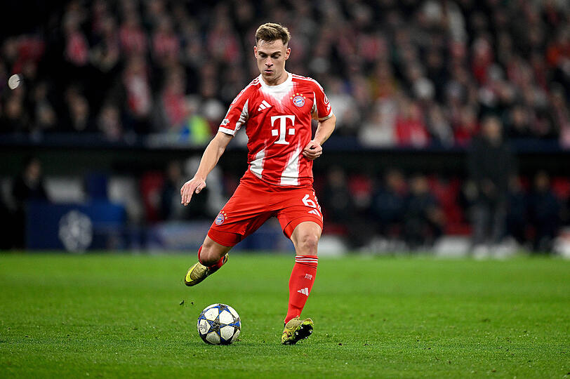 Freut sich über die Entwicklung von Lennart Karl: Joshua Kimmich. Freut sich über die Entwicklung von Lennart Karl: Joshua Kimmich.