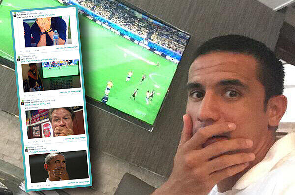 Das Bild, das die Lawine ins Rollen brachte. Tim Cahill beim #cahilling.
