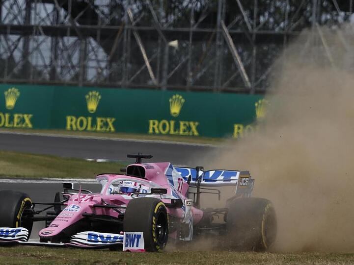 Nico Hülkenberg vom Team Racing Point überraschte im Qualifying für Silverstone mit Startplatz drei.