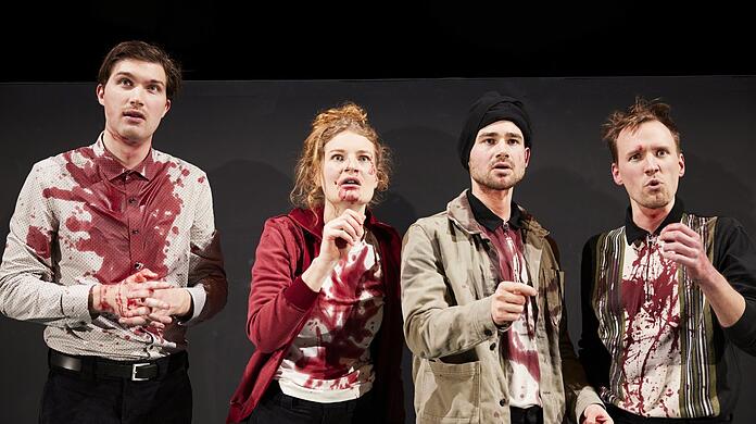 Janek Maudrich (links), Liv Stapelfeldt, Jan Meeno Jürgens und Steffen Link.