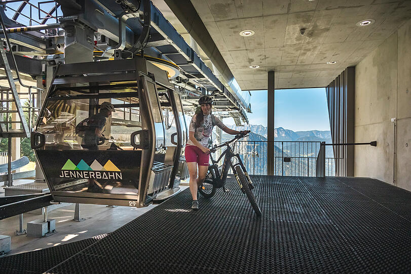 Nicht nur Wanderer, auch Mountainbiker kommen am Jenner voll auf ihre Kosten.