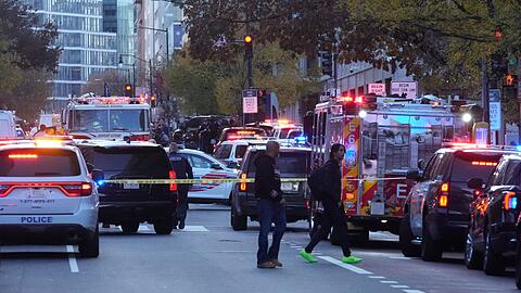 Mitten in der Washingtoner Innenstadt sind am Tag vor Thanksgiving Schüsse gefallen. Mitten in der Washingtoner Innenstadt sind am Tag vor Thanksgiving Schüsse gefallen.