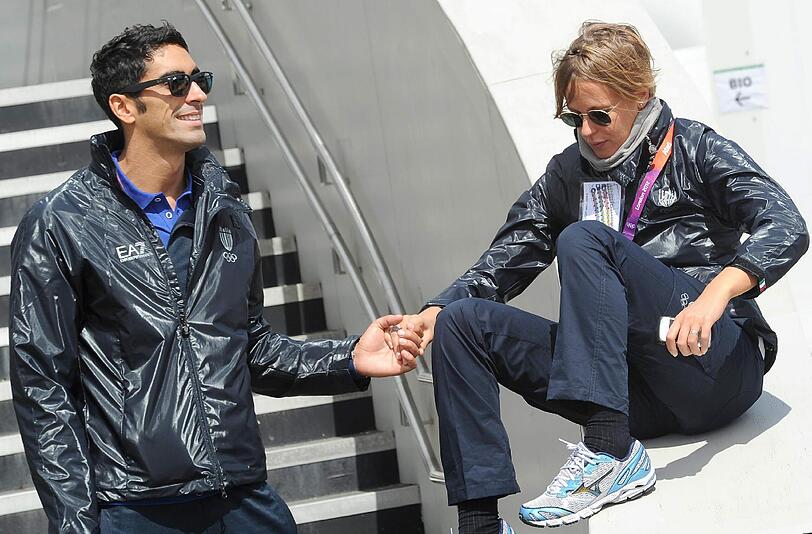 Gleich und gleich gesellt sich gern: Die italienischen Schwimm-Stars Federica Pellegrini und Filippo Magnini haben sich bei den Schwimmweltmeisterschaften 2011 in Shanghai ineinander verliebt. Zuvor war Pellegrini mit Luca Marin (ebenfalls italienischer Schwimmer) liiert.