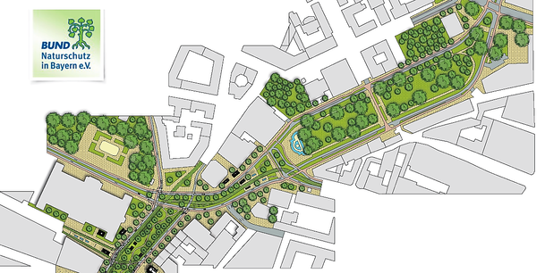 Das nördliche Drittel des angedachten Mega-Grünstreifens, von der Brienner Straße bis zum Sendlinger Tor. Das nördliche Drittel des angedachten Mega-Grünstreifens, von der Brienner Straße bis zum Sendlinger Tor.