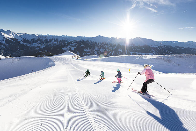 Abfahrten ohne Stress - das Skigebiet ist klein, fein und überschaubar.