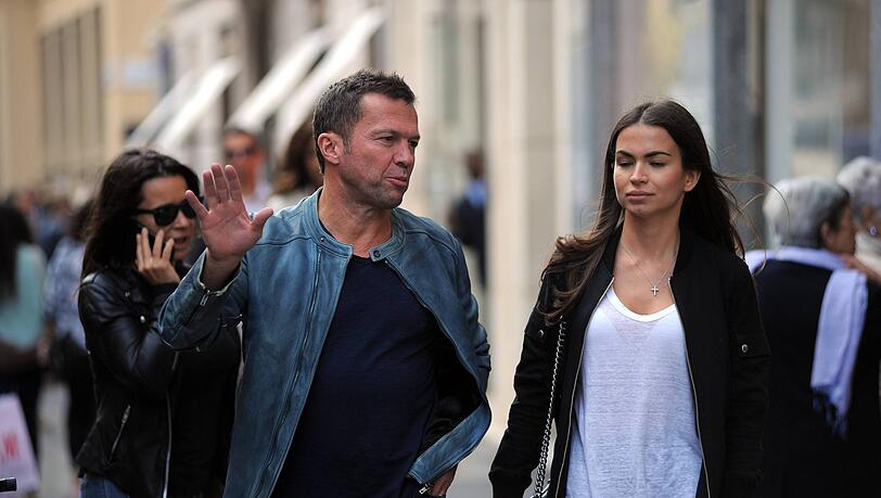 Lothar Matthäus und seine damalige Freundin Anastasia Klimko unterwegs in Mailand. Lothar Matthäus und seine damalige Freundin Anastasia Klimko unterwegs in Mailand.