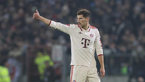 Startelf-Debüt in dieser Saison: Letztmals hatte Leon Goretzka am 18. Mai in Bayerns Anfangsformation gestanden.