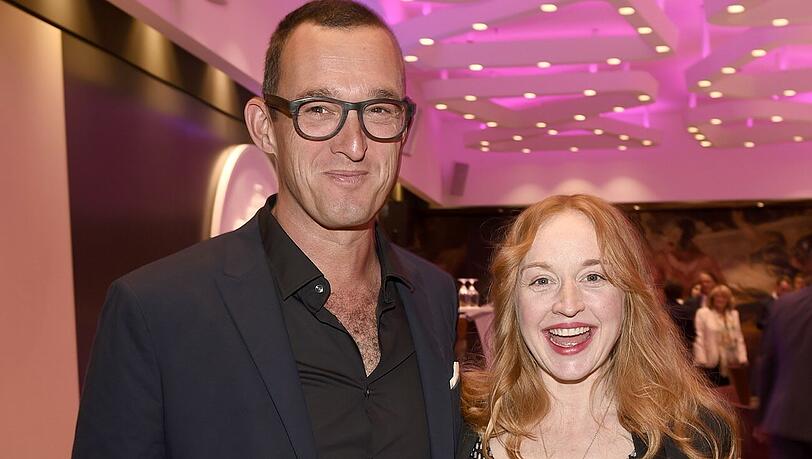 Albert Ostermaier und die schwangere Birgitte Hobmeier Albert Ostermaier und die schwangere Birgitte Hobmeier