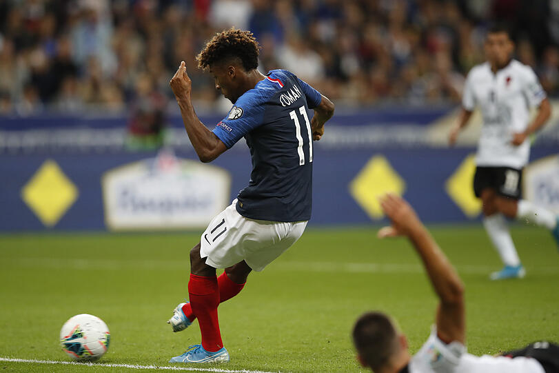 Trickst und sprintet bei der EM für Frankreich: Kingsley Coman.