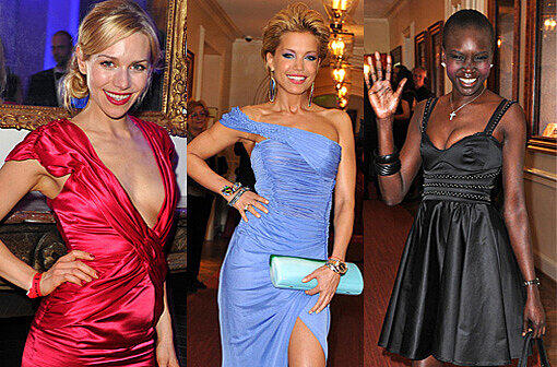 Holde Grazie bei den Gala Spa Awards 2011: Julia Dietze, Sylvie van der Vaart und Alek Wek.