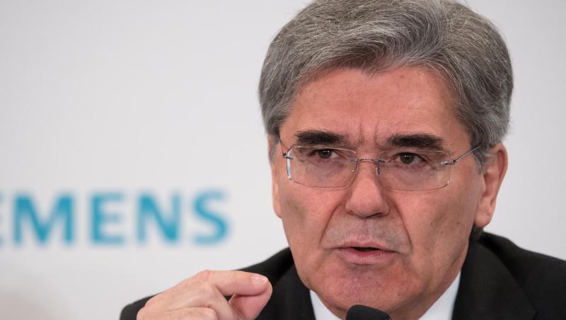 Joe Kaeser, Vorstandsvorsitzender der Siemens AG, nimmt an einer Pressekonferenz teil. Foto: Sven Hoppe/Archivbild Joe Kaeser, Vorstandsvorsitzender der Siemens AG, nimmt an einer Pressekonferenz teil. Foto: Sven Hoppe/Archivbild