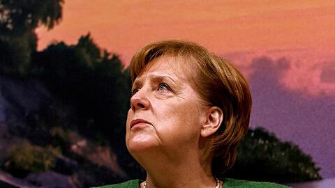 Die damalige Bundeskanzlerin Angela Merkel 2018 auf der Tourismusmesse ITB in Berlin.
