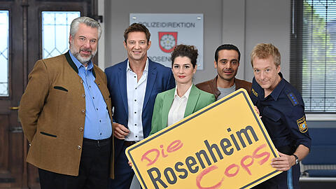 Die "Rosenheim-Cops"-Stars im Oktober 2023. Dieter Fischer (l.) und Max M&uuml;ller (r.) traten nun im TV-Duell gegeneinander an.