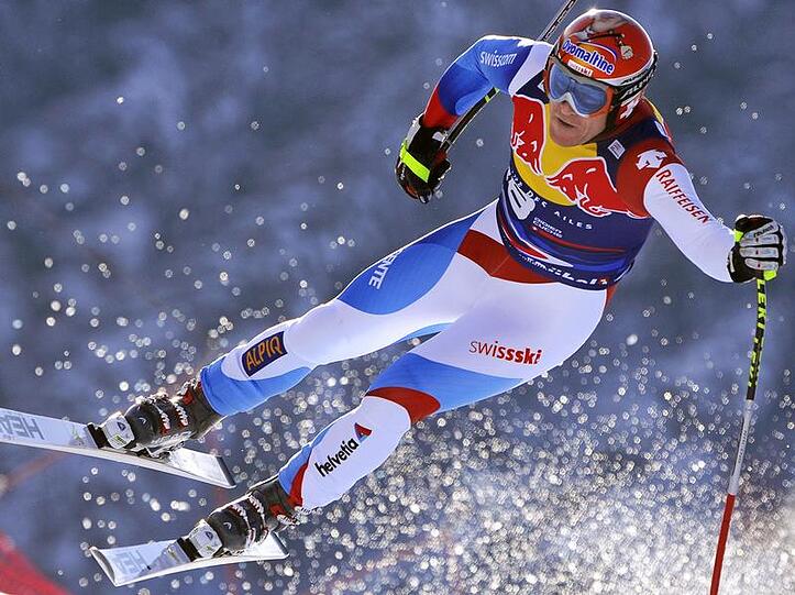 Didier Cuche ist in Chamonix nicht zu schlagen.
