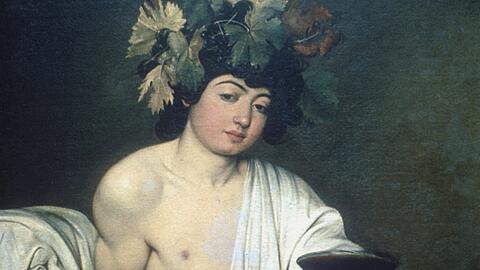 Caravaggios Bacchus ist um 1497 entstanden - heute hängt das Gemälde in den Uffizien in Florenz.