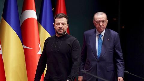 Der ukrainische Präsident Wolodymyr Selenskyj dankte der Türkei für ihre Unterstützung der territorialen Unversehrtheit des Landes. (Archivbild)