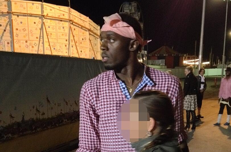 Usain Bolt auf der Wiesn.