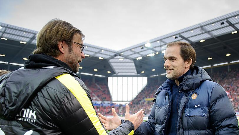 Jürgen Klopp (l.) und Thomas Tuchel gelten beide als sehr emotional an der Seitenlinie Jürgen Klopp (l.) und Thomas Tuchel gelten beide als sehr emotional an der Seitenlinie